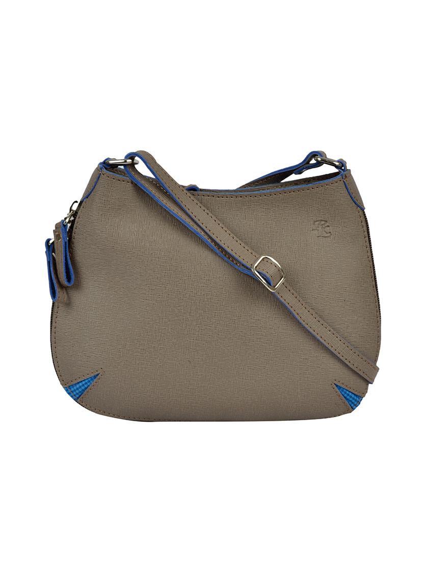 grey solid regular sling bag - 14225117 - Zoom Image - 0