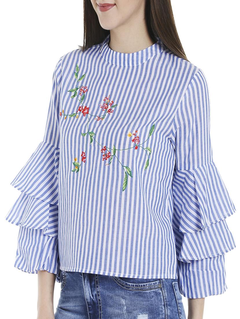 light blue cotton top - 14227291 -  Standard Image - 1