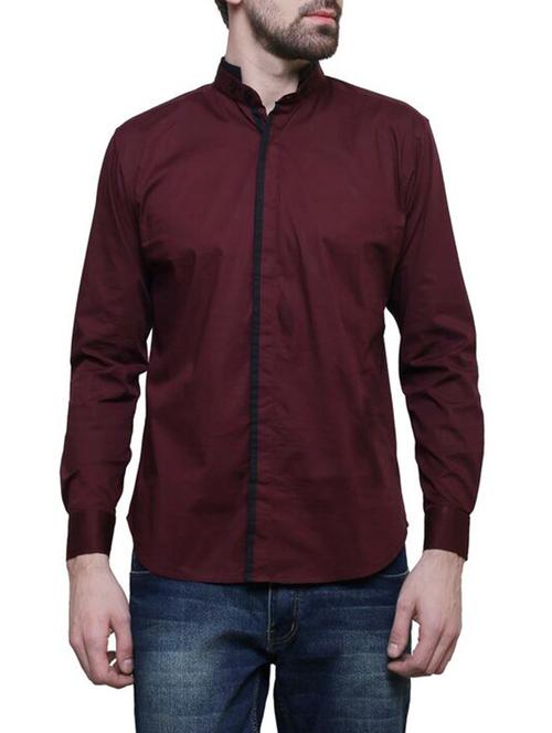 mens solid casual shirt - 14229062 -  Standard Image - 0