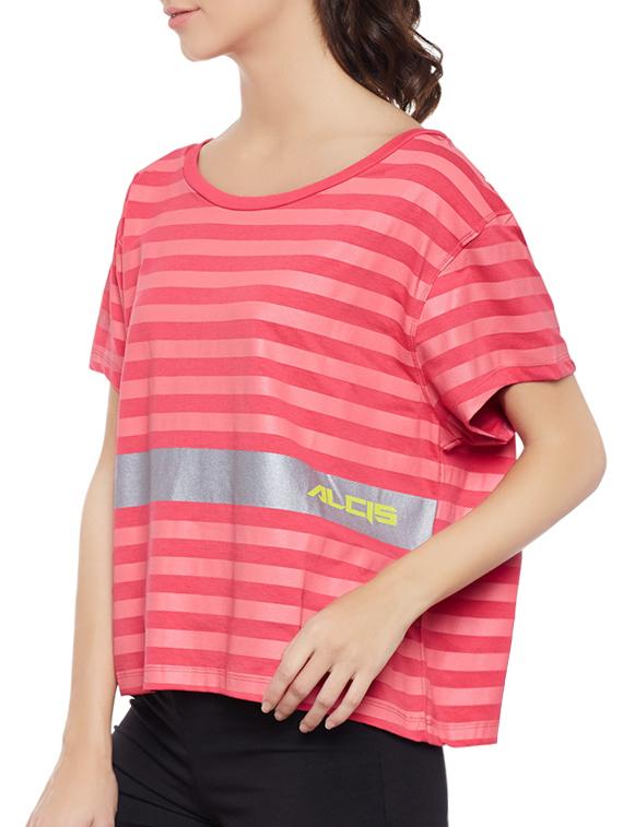 pink cotton casual top - 14234118 - Standard Image - 1