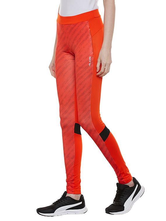 orange printed legging - 14234989 - Standard Image - 1