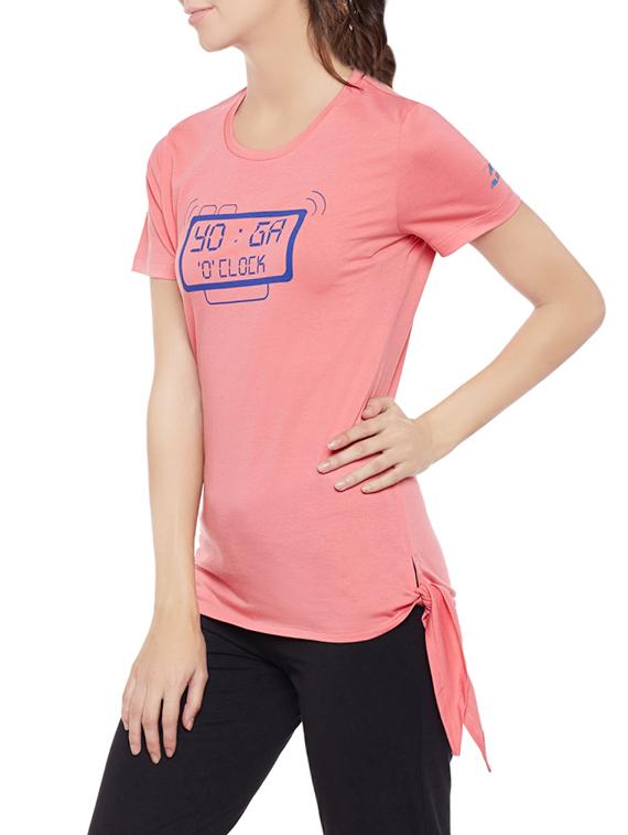 light pink cotton blend tee - 14235002 - Standard Image - 1