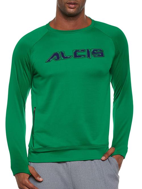 green polyester sweatshirt - 14235252 - Standard Image - 0