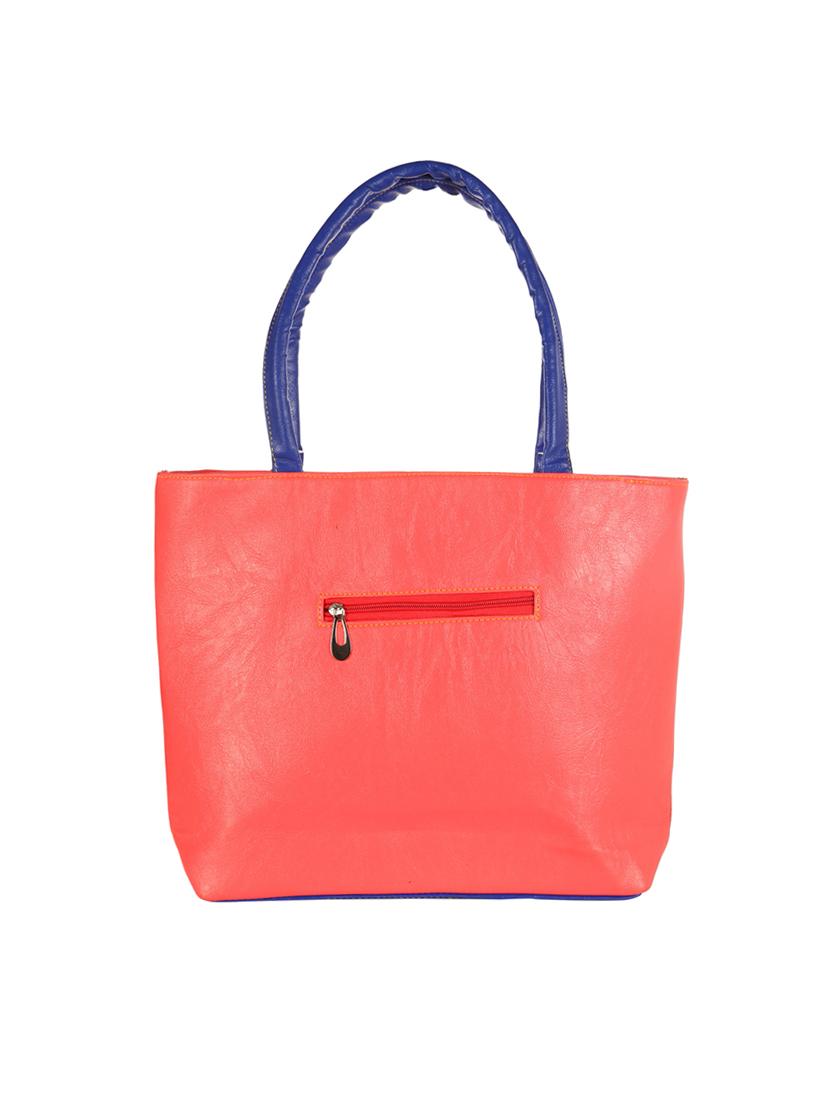 pink leatherette regular handbag - 14236433 - Standard Image - 1