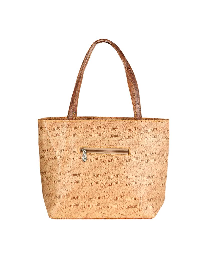beige leatherette handbag - 14236441 - Standard Image - 1