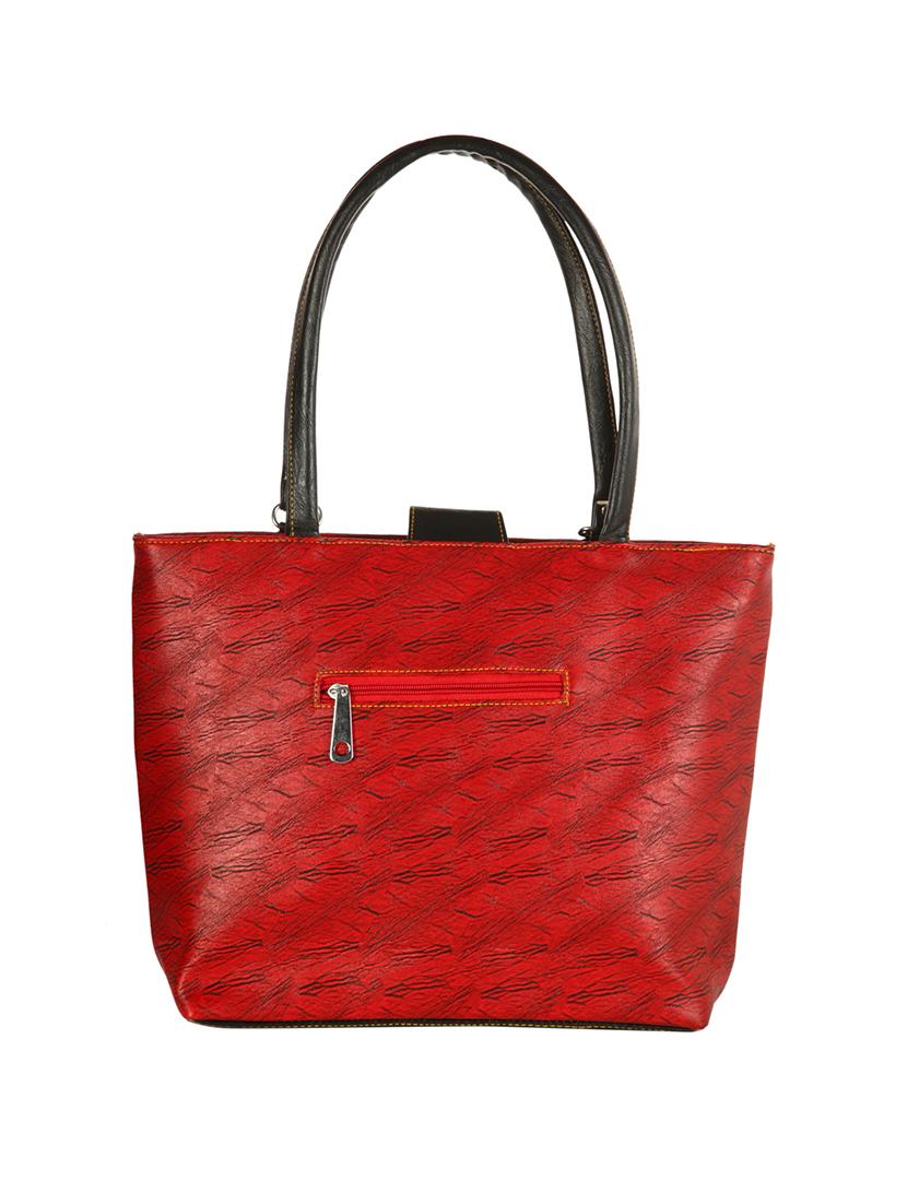 red leatherette  regular handbag - 14236448 -  Standard Image - 1