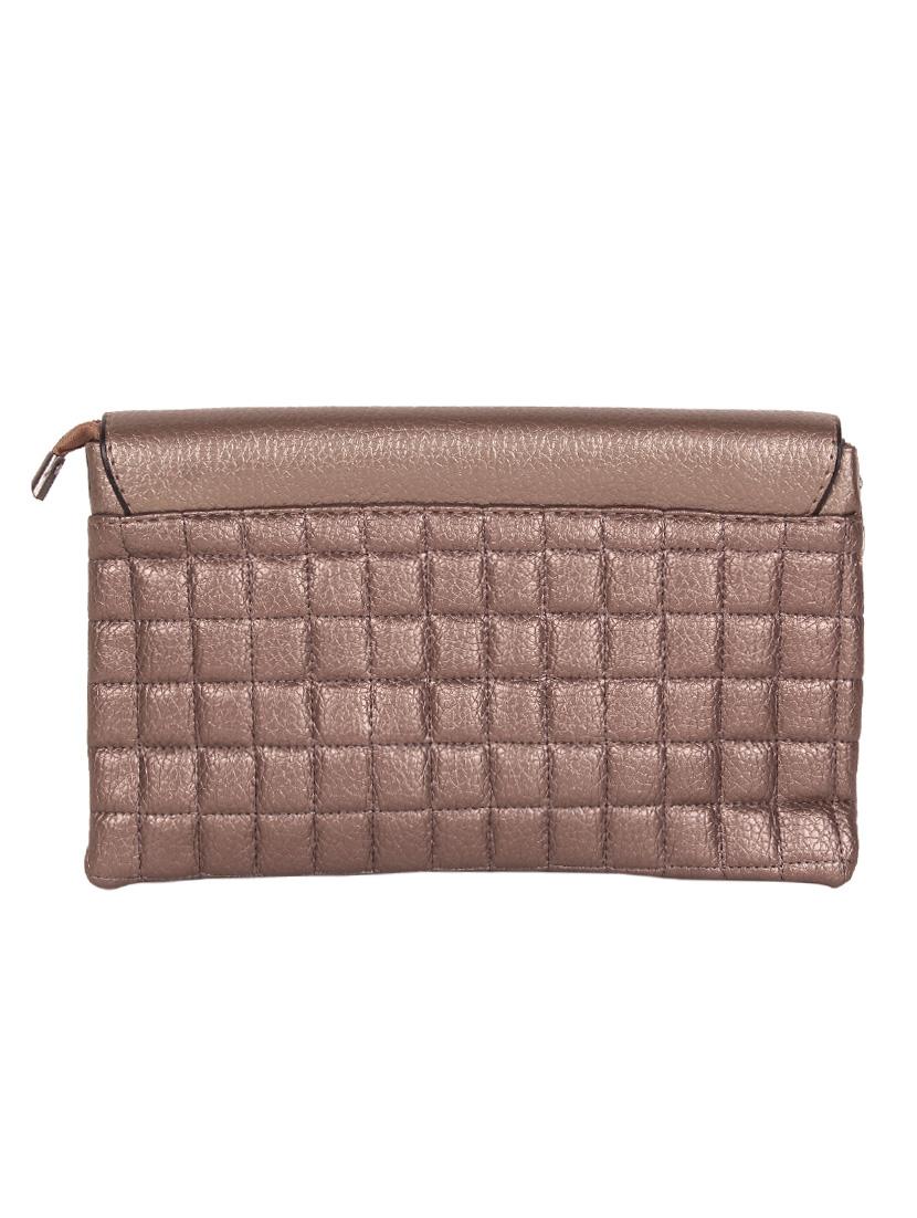 gold canvas regular clutch - 14236888 -  Standard Image - 1