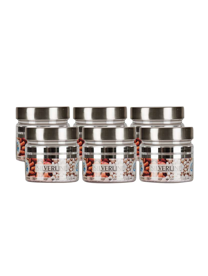  silver line container (set of 6)
