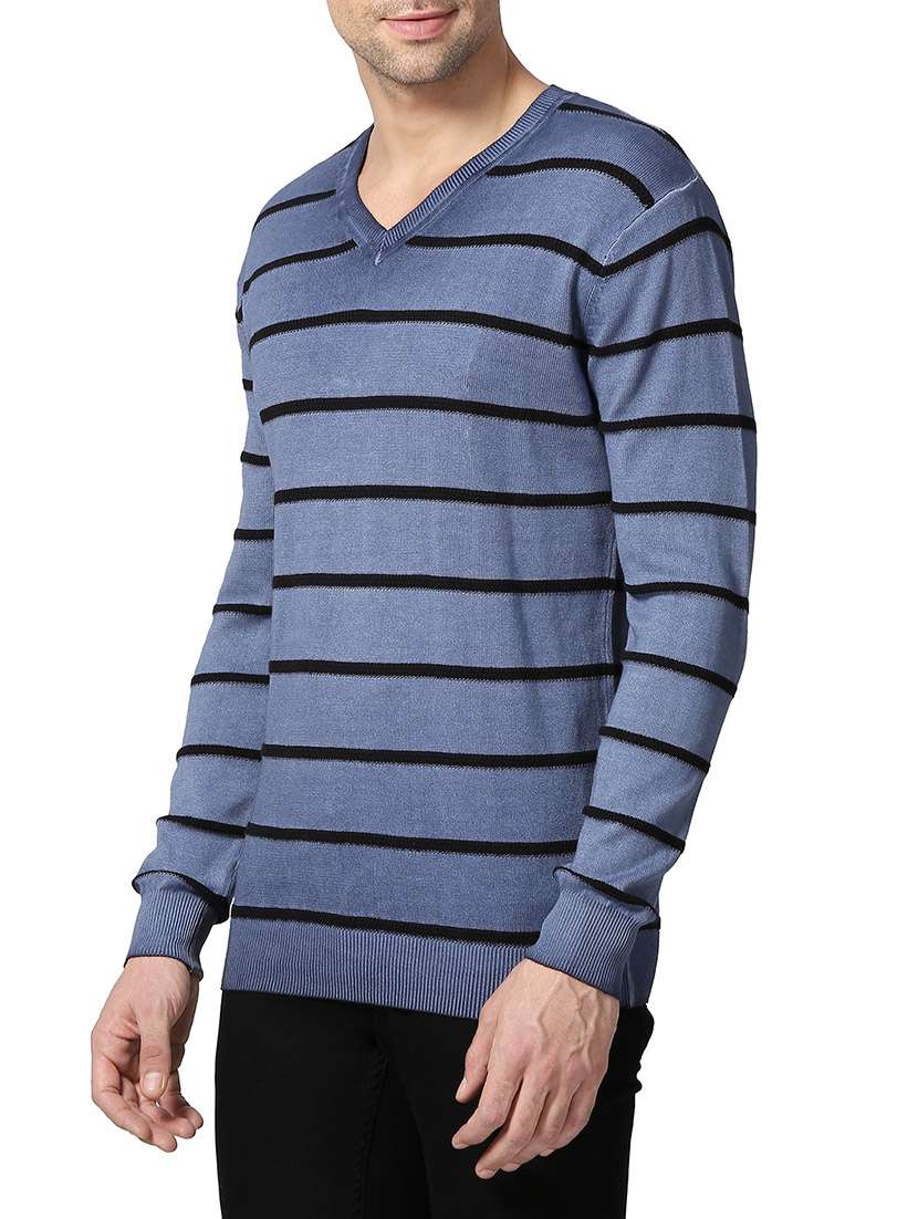 navy blue cotton pullover - 14240378 -  Standard Image - 1