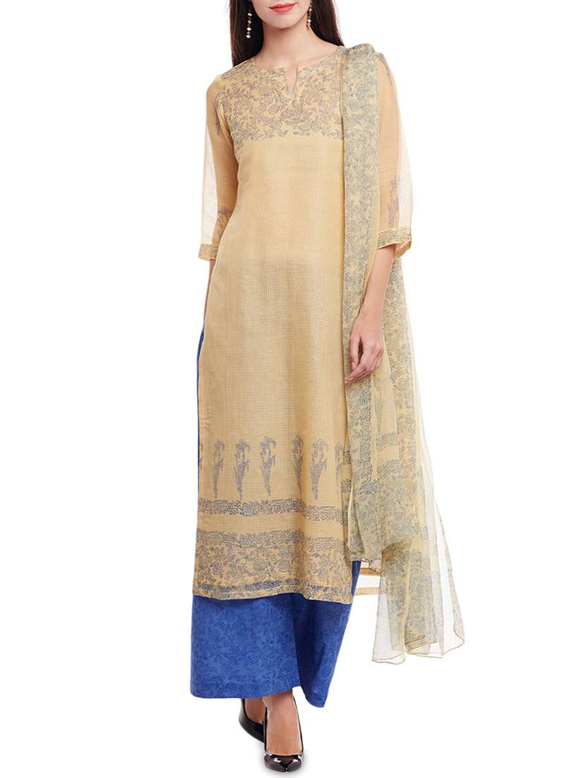 printed unstitched palazzo suit