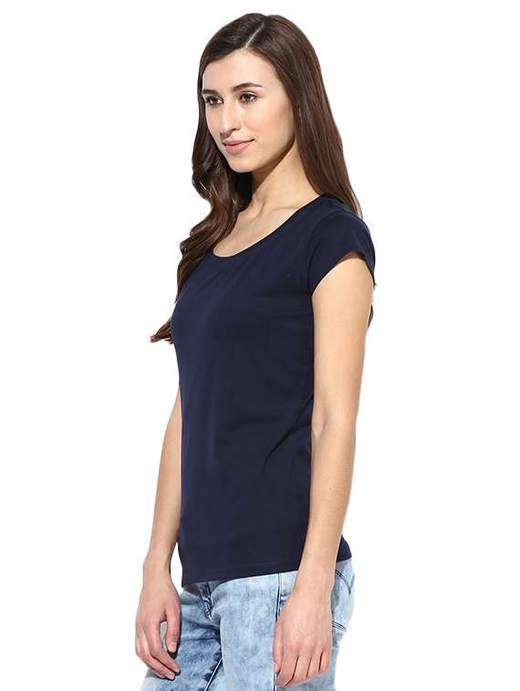 dark blue casual tee - 14248405 -  Standard Image - 1