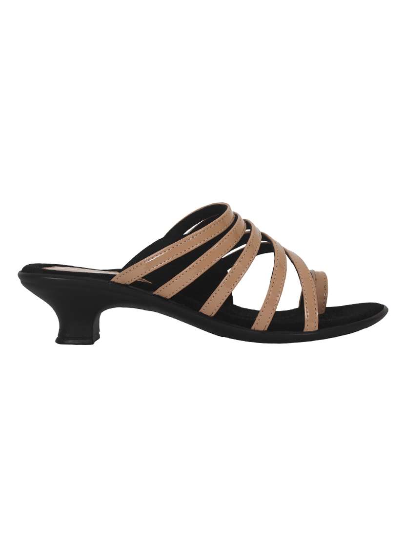 beige one toe sandal - 14262478 -  Standard Image - 1