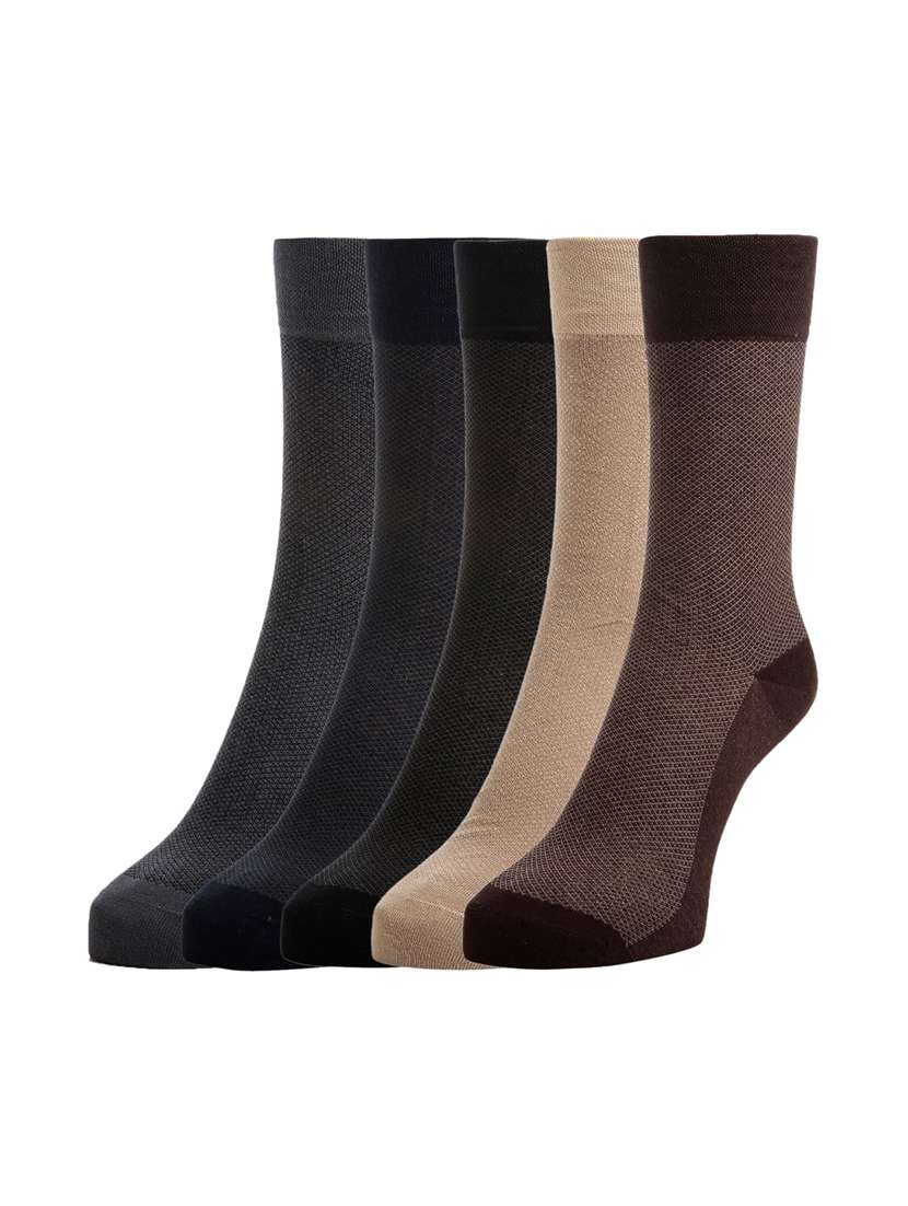 multi colored cotton socks (set of 5)