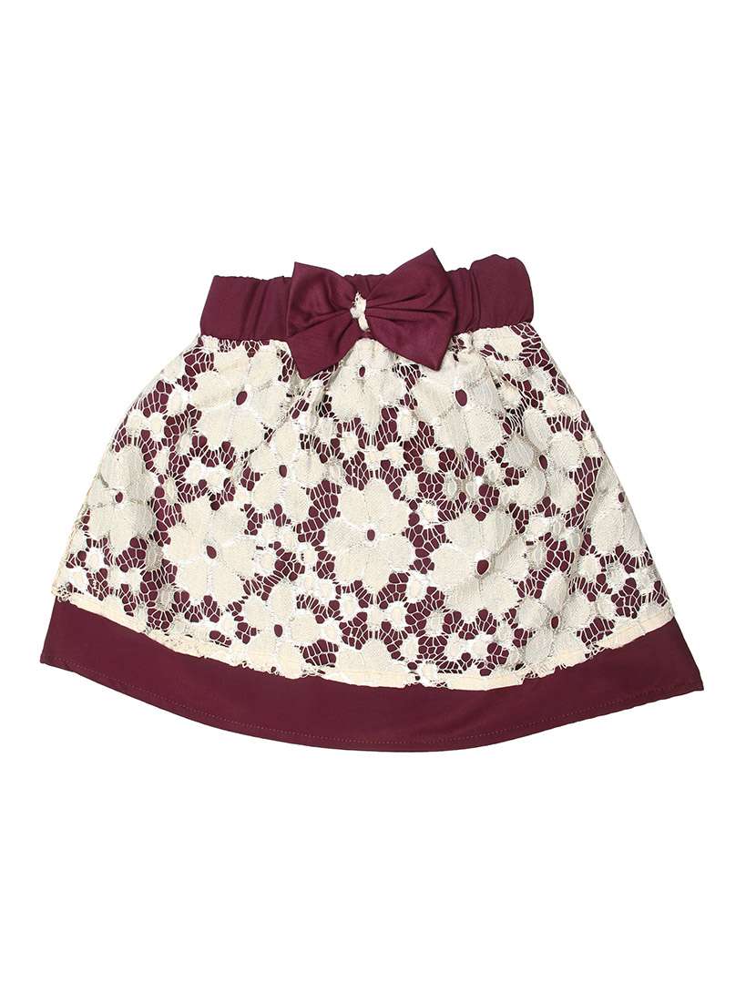 brown colored net skirt