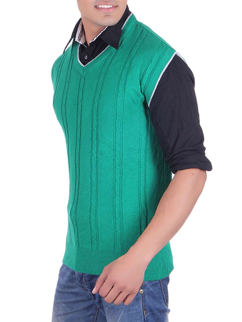 green cotton pullover - 14314779 - Standard Image - 1