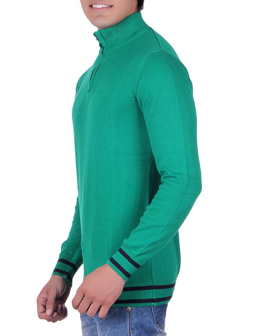 green cotton pullover - 14314788 -  Standard Image - 1