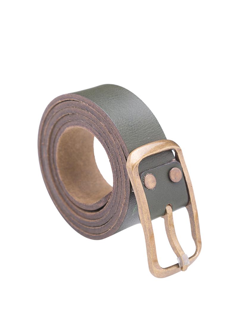 olive green leather belt - 14316488 - Standard Image - 1