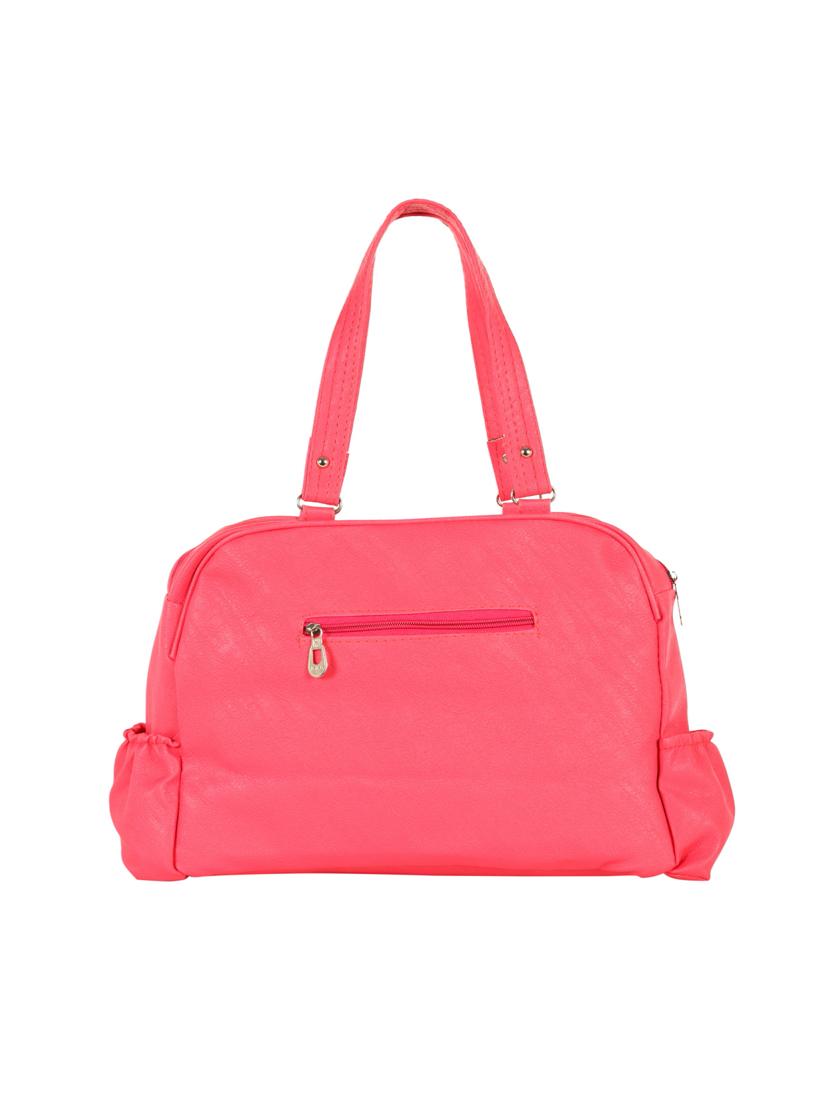 pink leatherette regular handbag - 14317266 -  Standard Image - 1