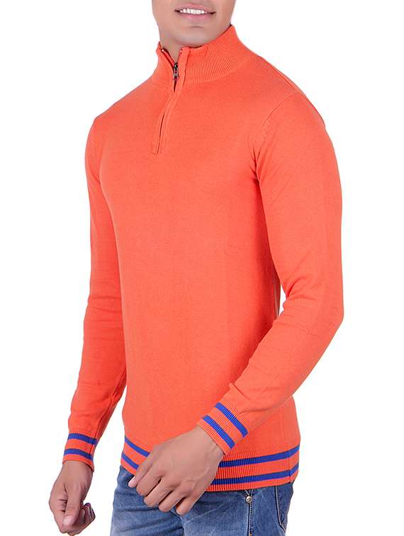 orange cotton pullover - 14319916 - Standard Image - 1