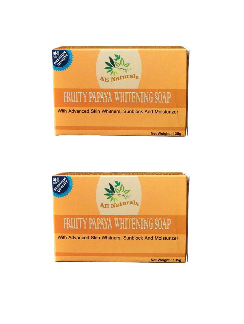 ae naturals  premium papaya soap 2x135g