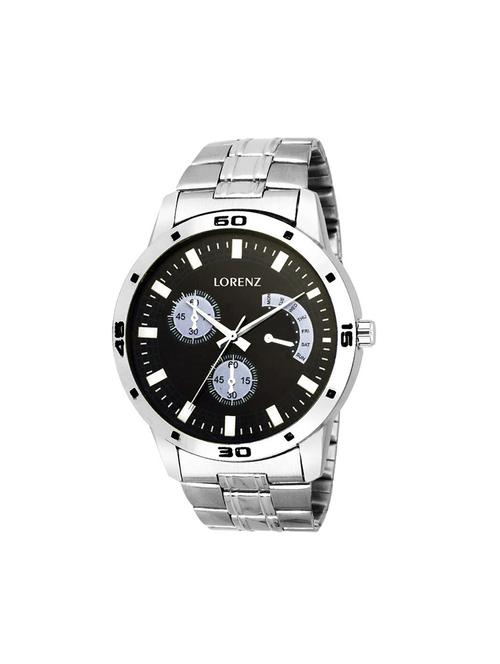 lorenz mk-1011n chrono style stainless steel men's analog watch - 14322104 - Standard Image - 0