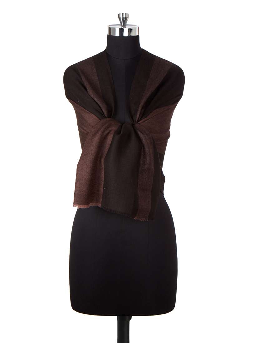 brown woollen stole