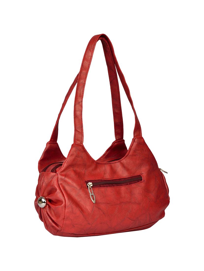 red leatherette handbag - 14326445 - Standard Image - 1