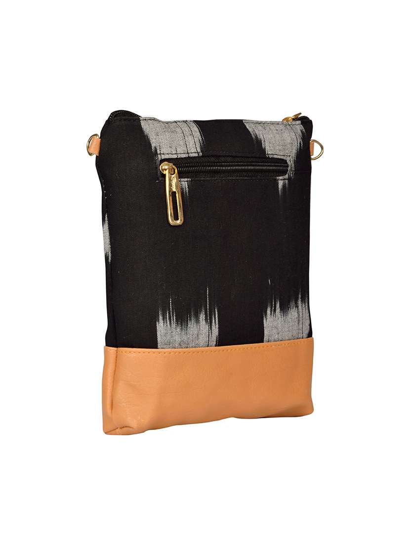 black satin sling bag - 14326455 -  Standard Image - 1