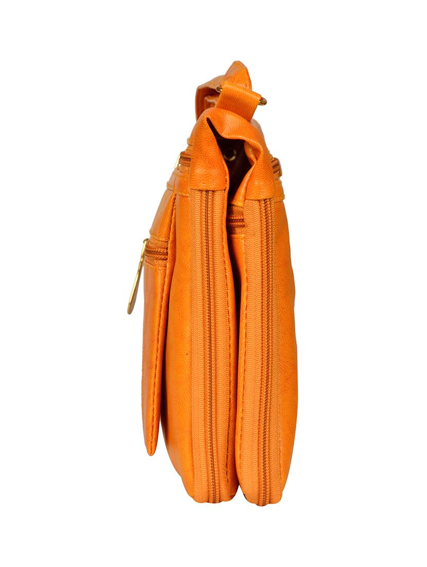 tan leatherette regular sling bag - 14326470 - Standard Image - 4