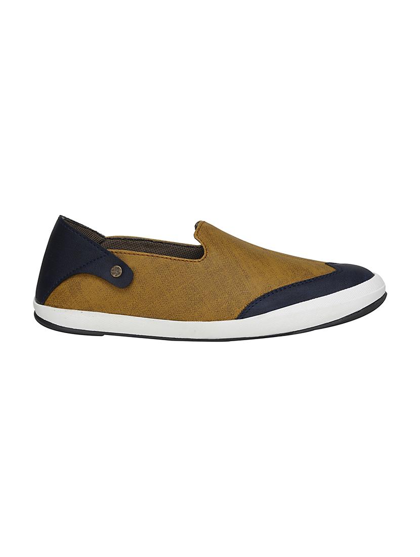 tan leatherette casual slipon - 14327943 -  Standard Image - 1