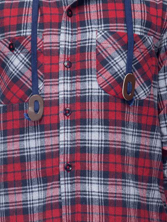 roll up sleeve checkered shirt - 14328212 -  Standard Image - 4