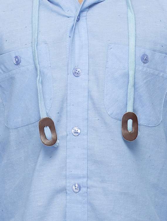 blue cotton shirt - 14328213 -  Standard Image - 4