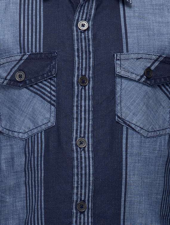 blue cotton shirt - 14328218 -  Standard Image - 4