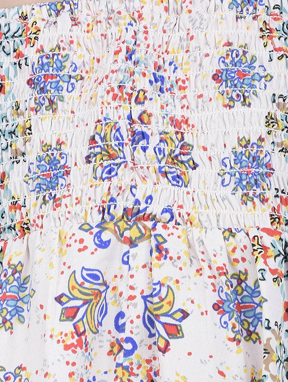 multi colored polyester frock - 14328240 - Standard Image - 4