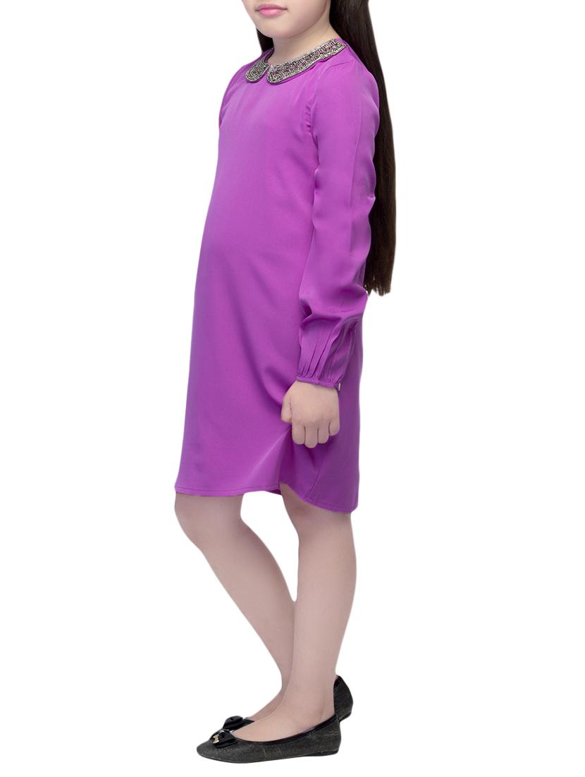 purple polyester frock - 14328245 - Standard Image - 1