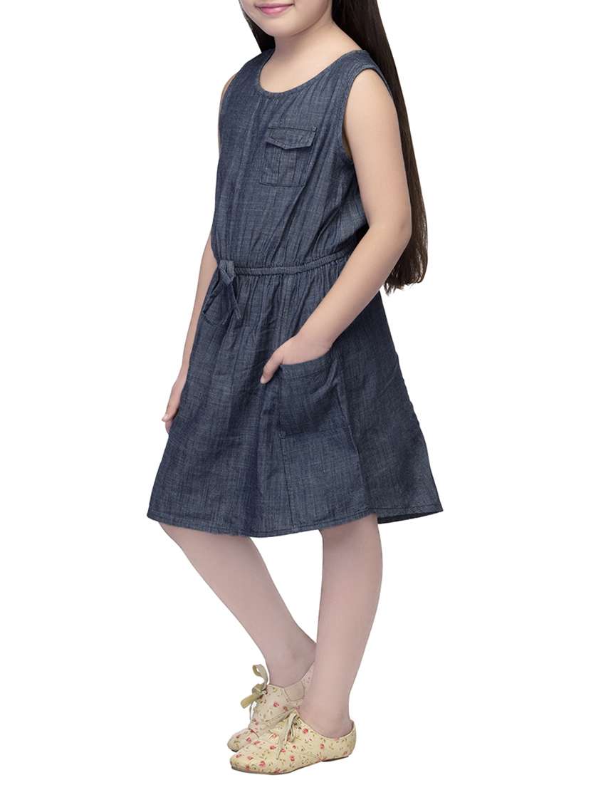 blue cotton frock - 14328254 -  Standard Image - 1