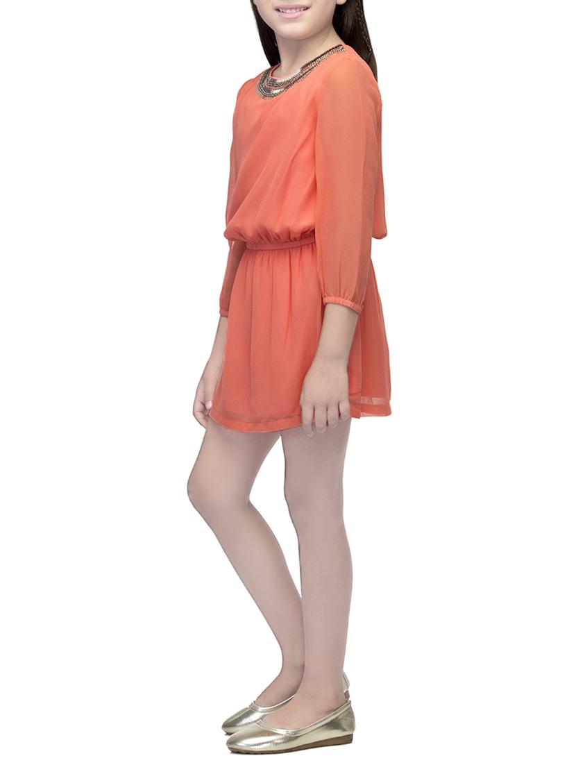 beige polyester frock - 14328257 - Standard Image - 1