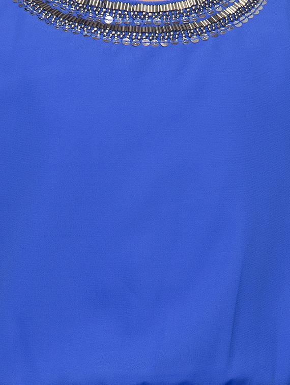 blue polyester frock - 14328258 - Standard Image - 4