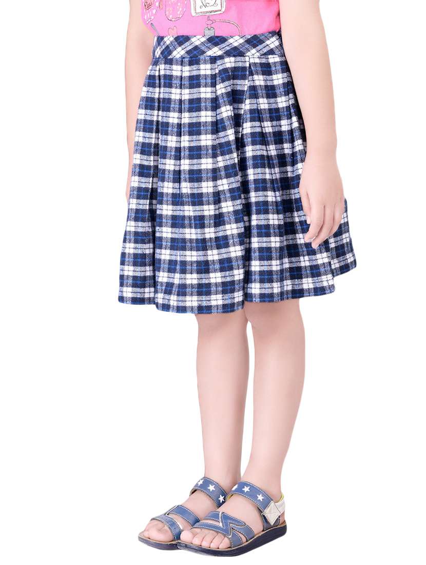 blue cotton flared skirt - 14328303 -  Standard Image - 1