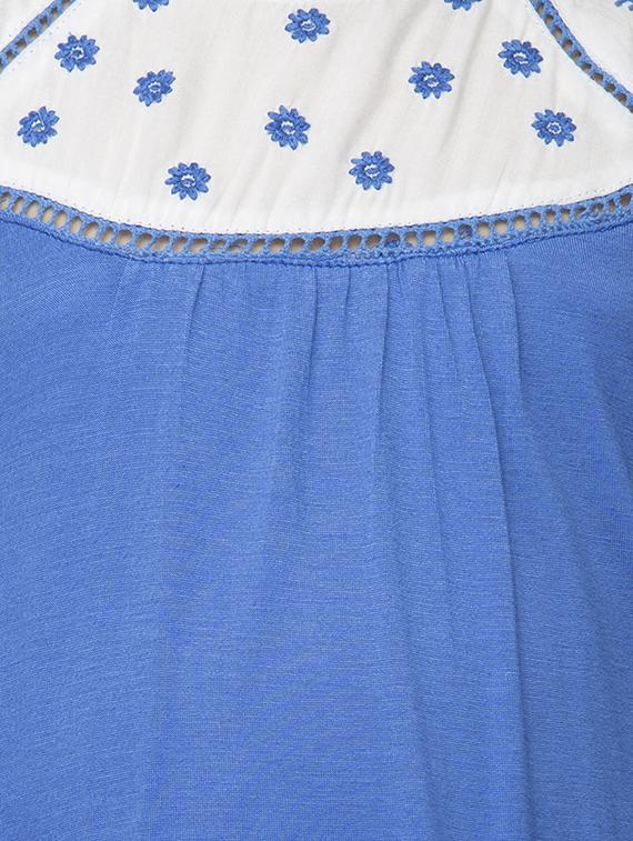blue viscose top - 14328308 - Standard Image - 4