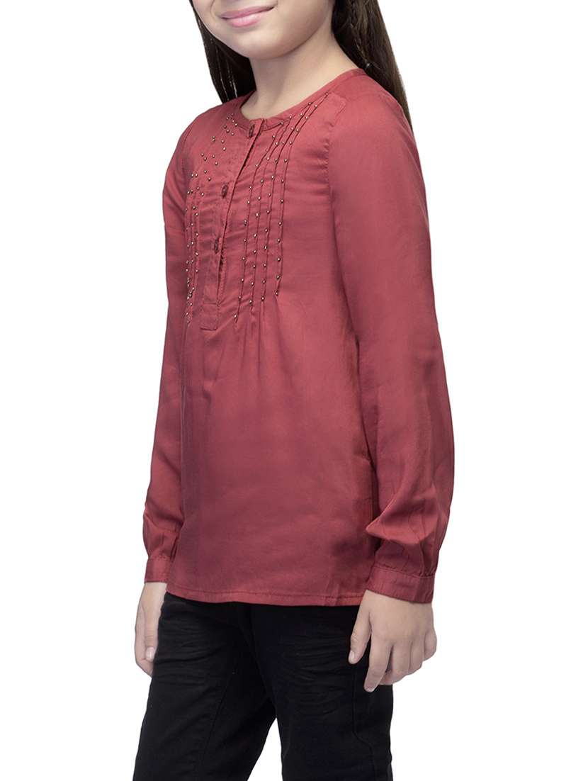 red viscose top - 14328313 - Standard Image - 1