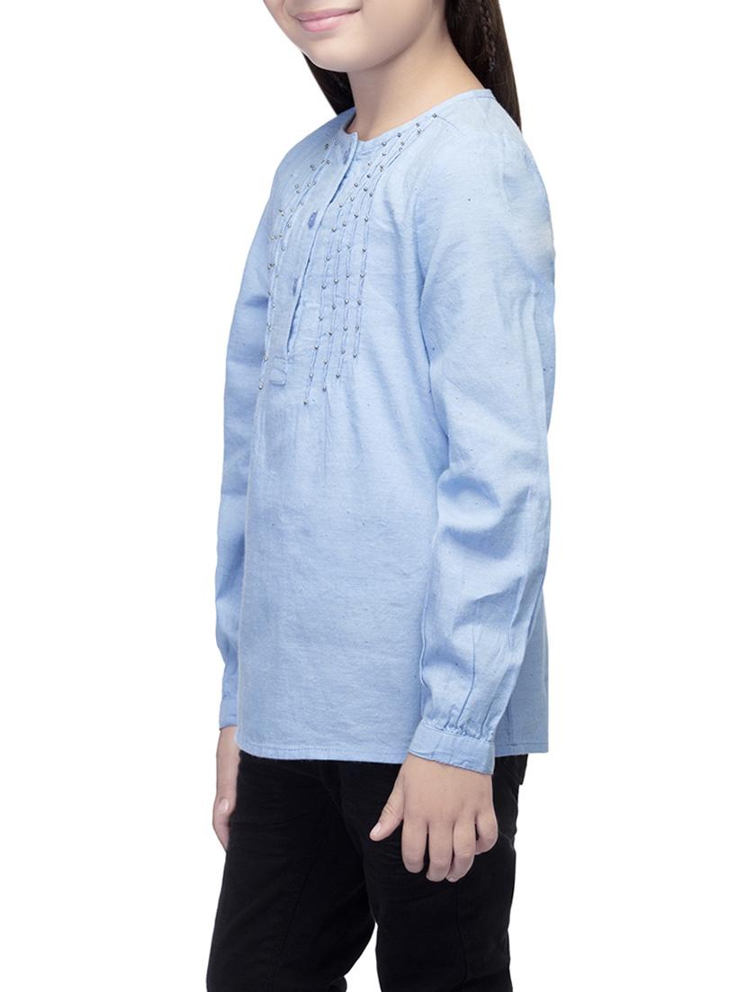 blue cotton top - 14328314 - Standard Image - 1