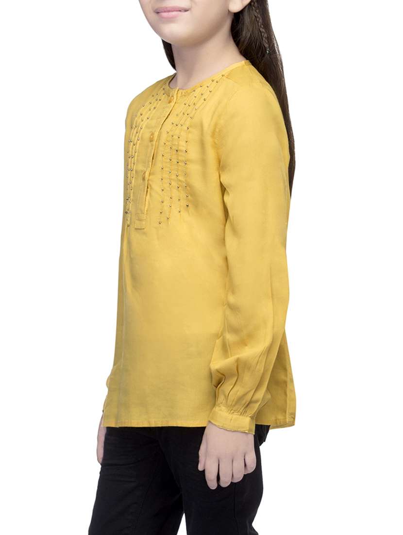 yellow cotton top - 14328315 -  Standard Image - 1