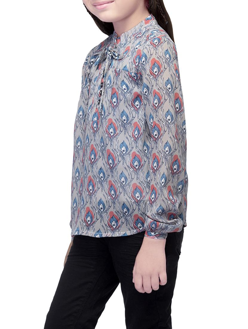 grey polyester top - 14328319 - Standard Image - 1