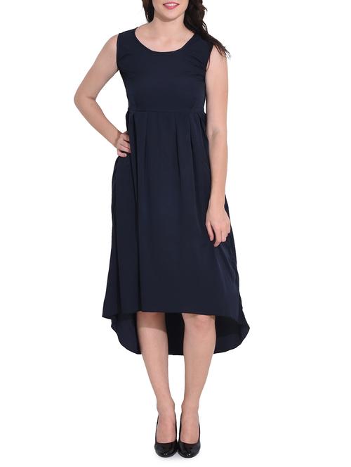 women's high low solid dress - 14329238 -  Standard Image - 0