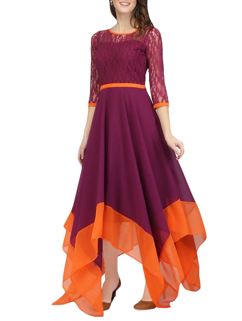 women's asymmetric maxi dress