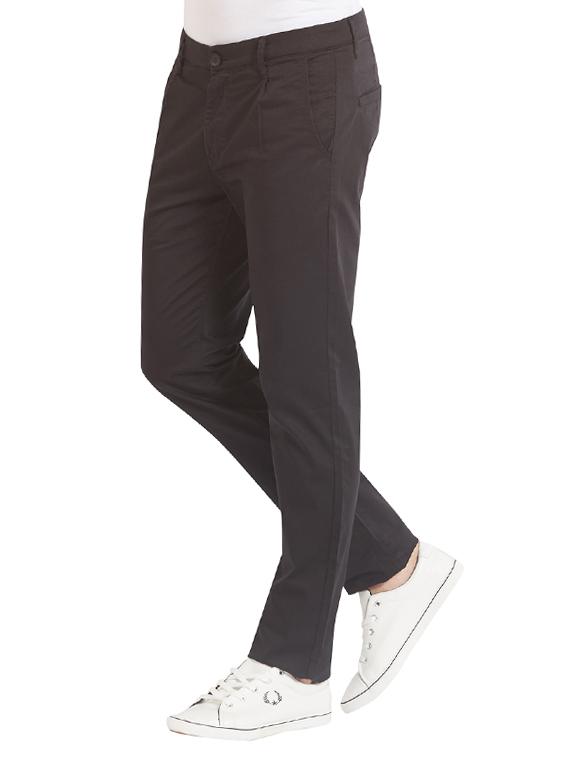 brown cotton chinos casual trousers - 14331980 -  Standard Image - 1