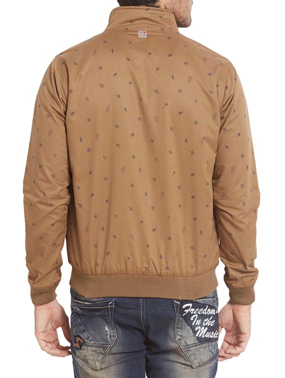 brown cotton casual jacket - 14332128 -  Standard Image - 1