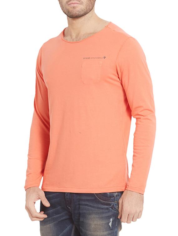 orange cotton t-shirt - 14332147 -  Standard Image - 1