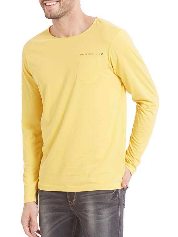 yellow cotton t-shirt - 14332149 -  Standard Image - 1